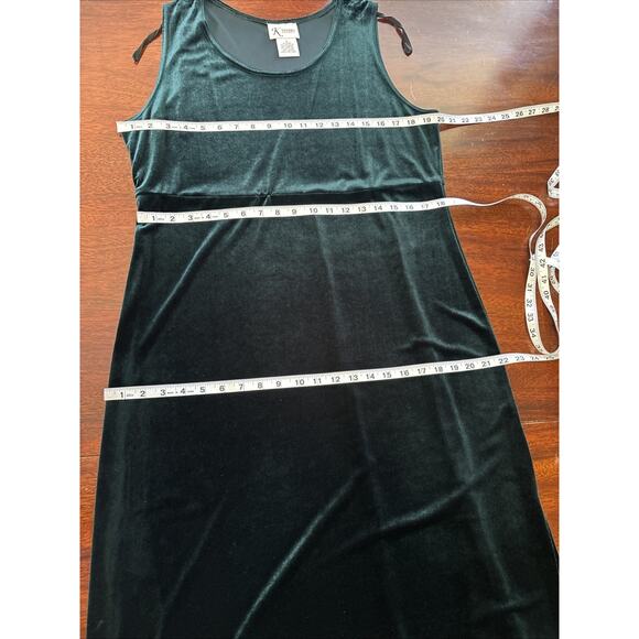 K Studio Green Velvet Maxi Dress Jacket Set Sz 16 Evening Cocktail Holiday Event - Picture 5 of 9
